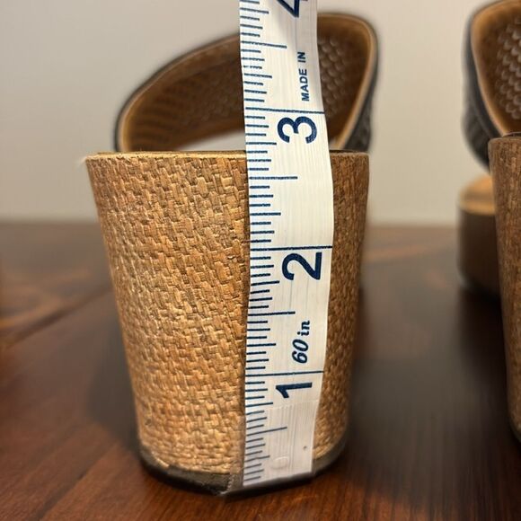 Clarks Women’s Avaleen Ocean Black Wedge Sandals Flip Flop Size 8M - Picture 8 of 9